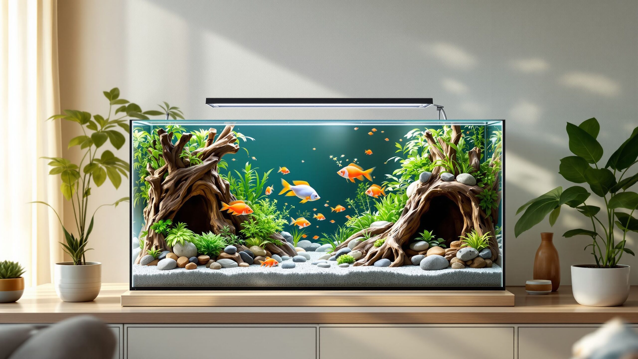 How to Enrich a Freshwater Fish Tank Without Stressing Your Fish